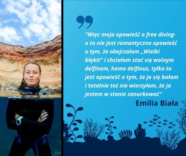 Rzuciła pracę w korpo i zajęła się freedivingiem 😉Jutro Emilka opowie o swojej historii, o freedivingu, biucu rekordów i nurkowaniu 😉Do usłyszenia o 12:00 ;-)